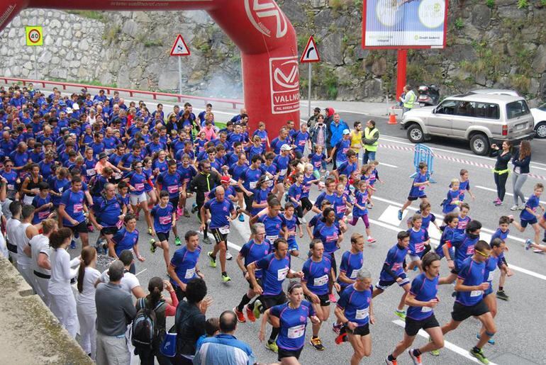 Sortida de la cursa popular AnyósPark, ahir