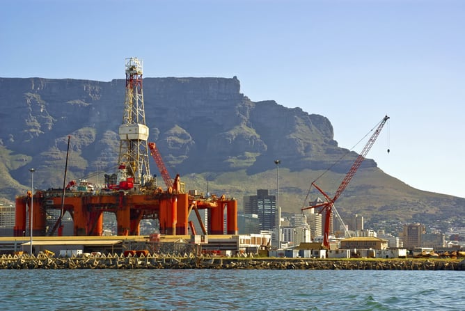 Imagen de archivo de una plataforma petrolífera