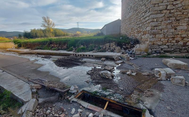 Daños en Alocoroches. Foto: Diputación de Guadalajara