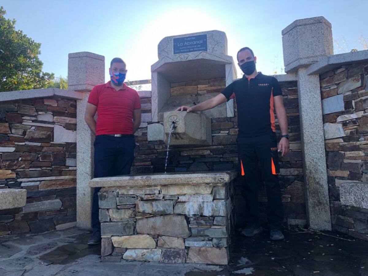 Medio Rural procede a la adecuación de la Fuente de La Abranal en San Andrés de Montejos