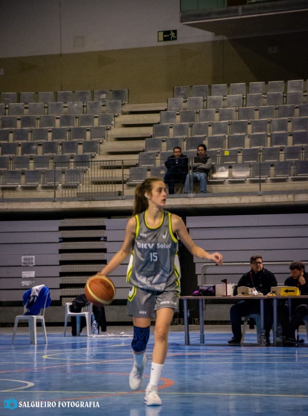 Ana Sáez durante un partido esta última temporada