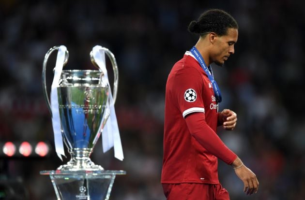 Van Dijk llegó al Liverpool en enero y en mayo fue derrotado con el Liverpool en Kiev en la final de la Champions