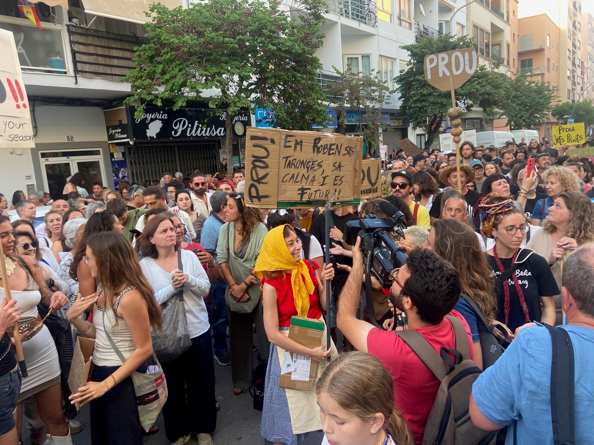 Un momento durante la concentración