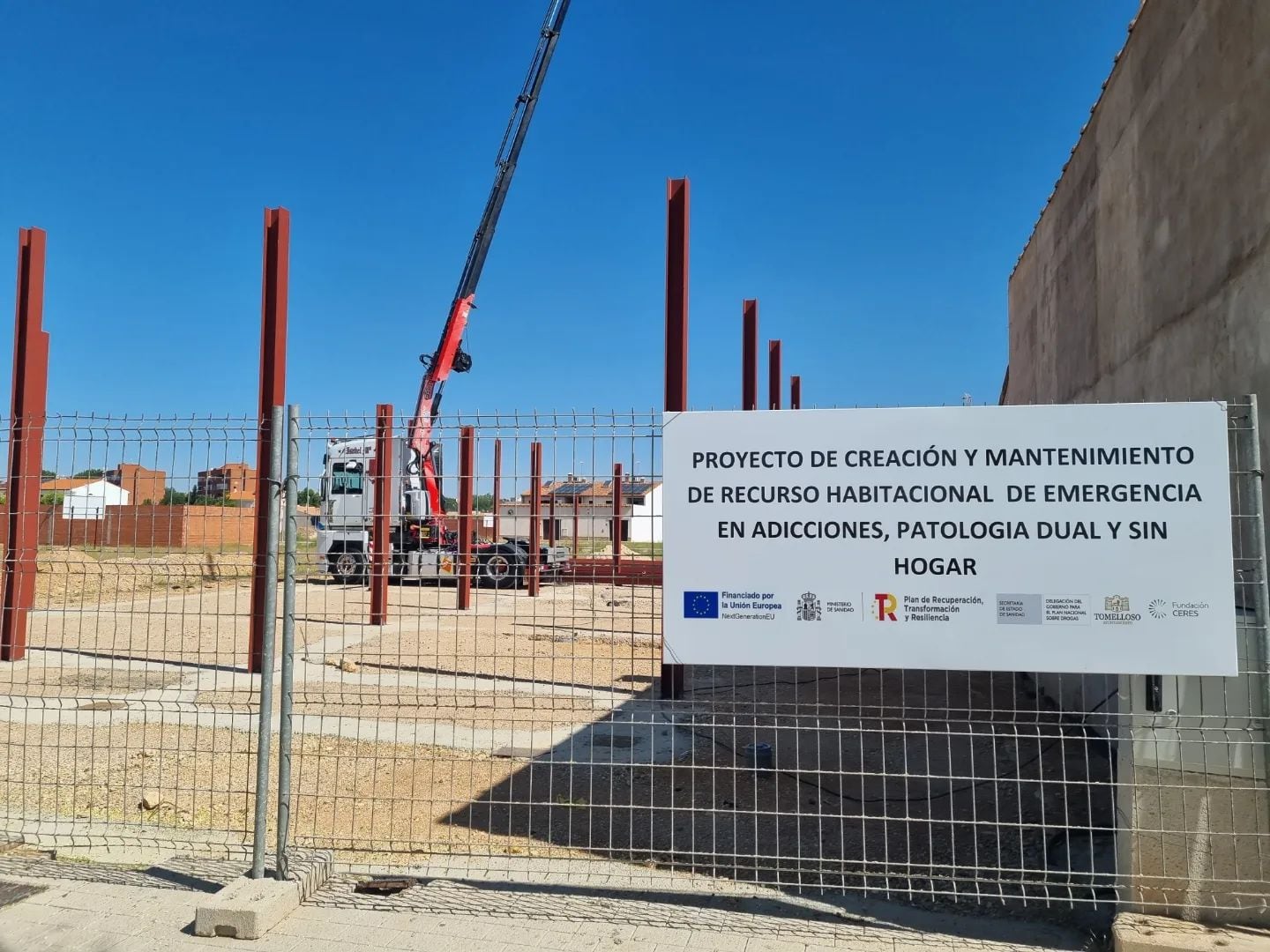 Obras del nuevo centro de Fundación CERES