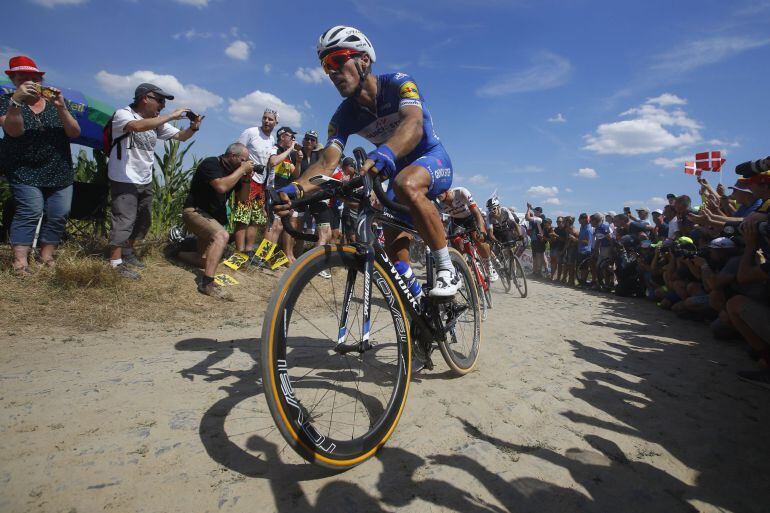 Philippe Gilbert,durante la novena etapa del Tour de Francia.