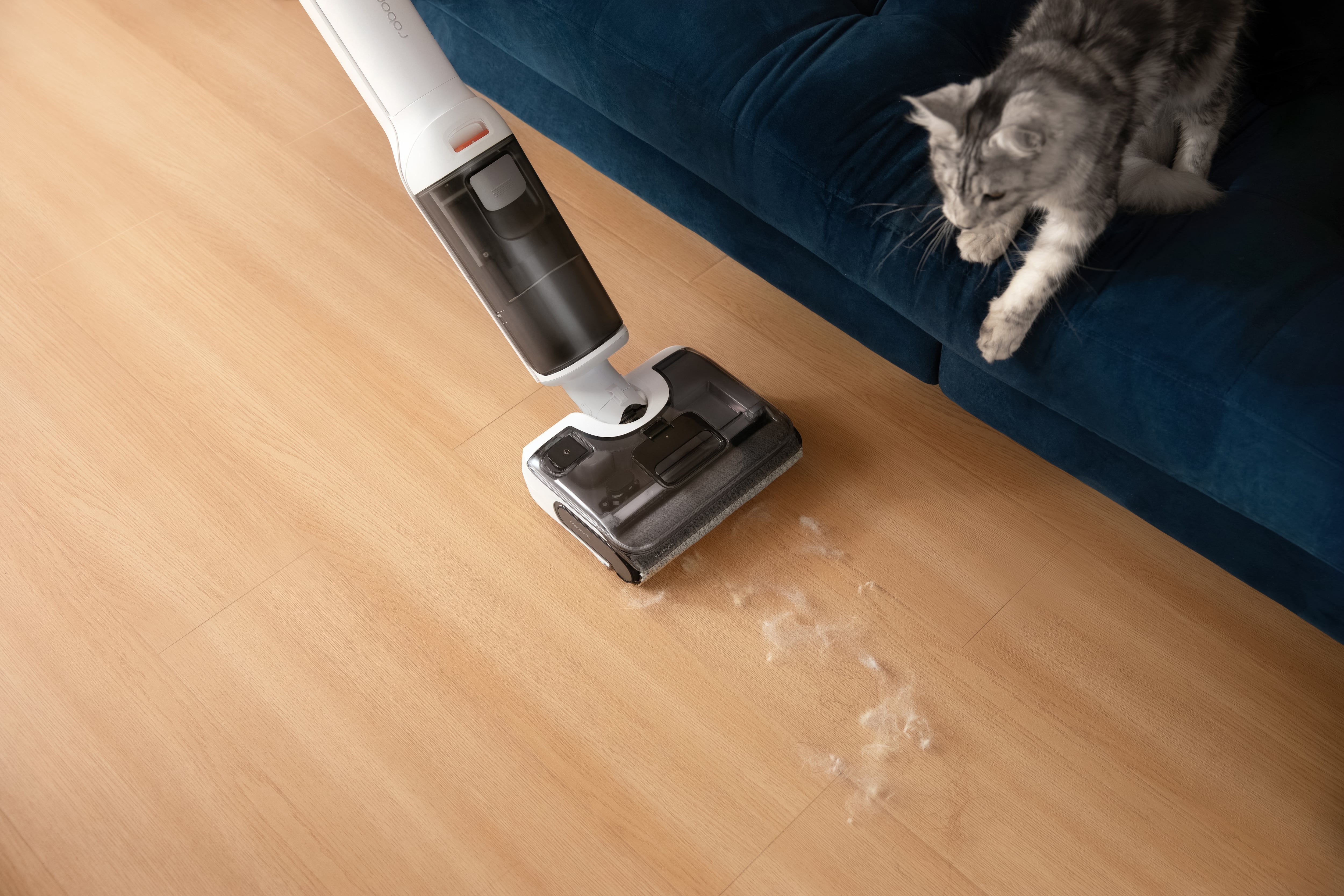 El aspirador es muy eficaz con el pelo animal.