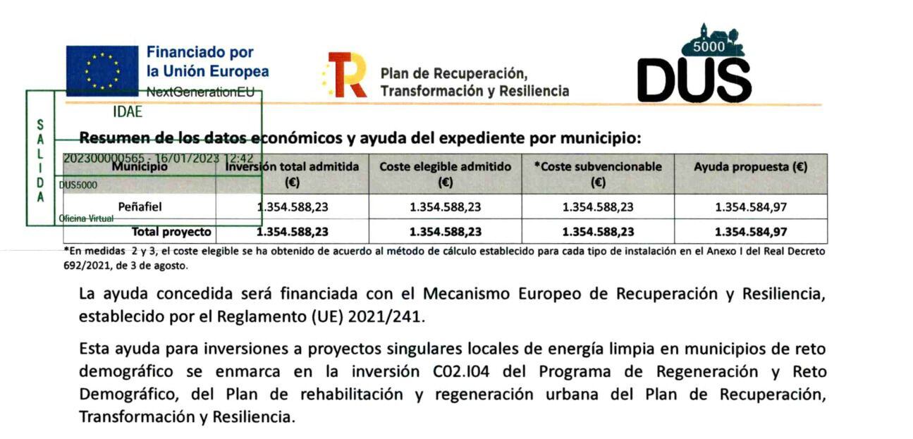 Imagen aportada por Roberto Díez en relación al DUS5000