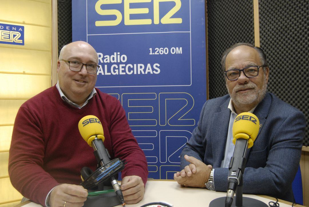 Cándido Romaguera y Manuel Delgado Cerro nos hablan de los actos previstos para la celebración del 75 Aniversario del Cristo Yacente de la Cofradía de El Santo Entierro en Algeciras.