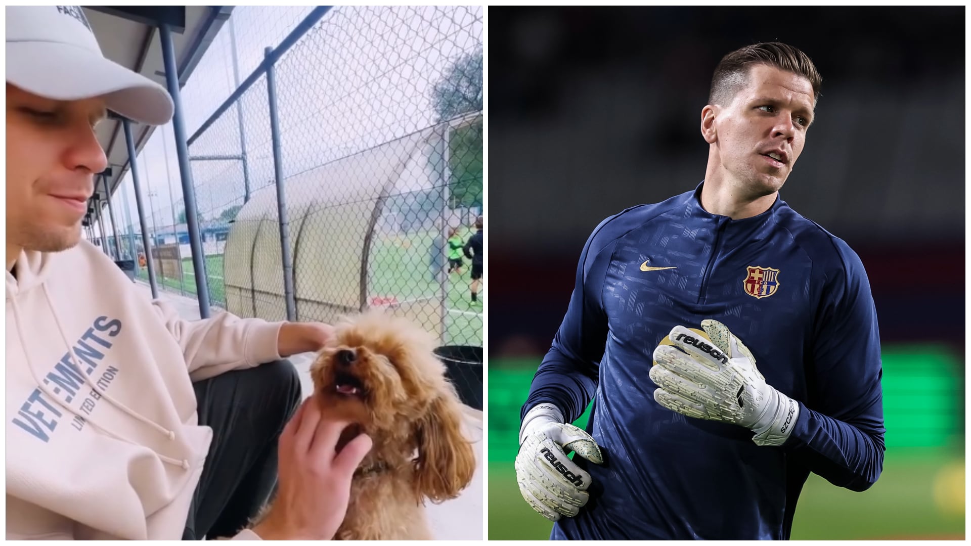 Wojciech Szczesny recupera a su perra Nala