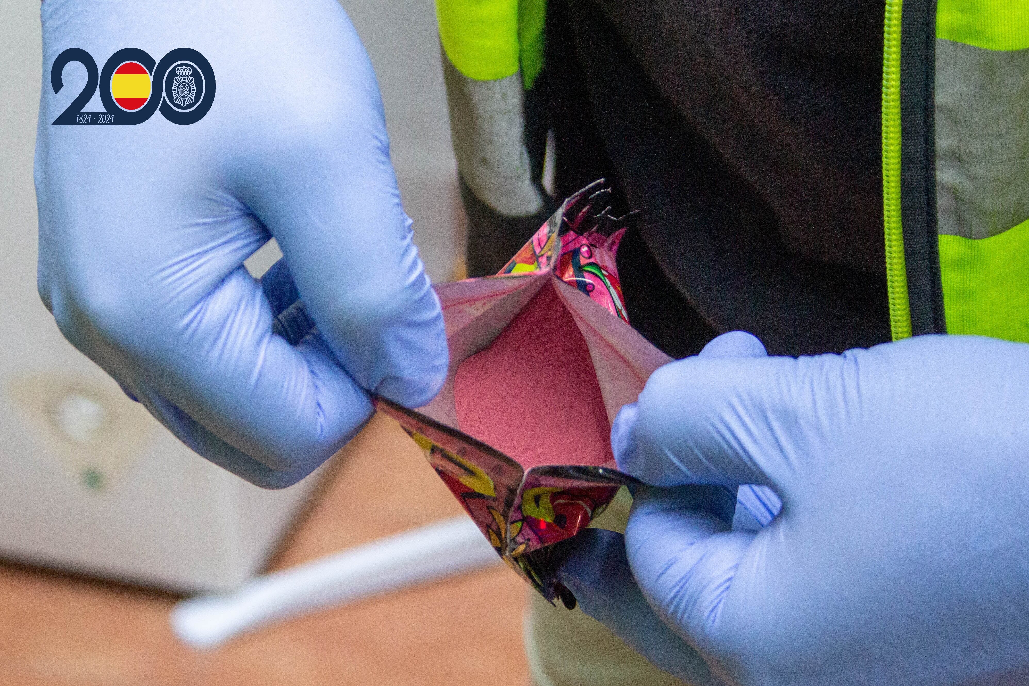 La Policía Nacional desmantela en Casillas el primer laboratorio dedicado a la producción de cocaína rosa (o &quot;tusi) en la Región de Murcia