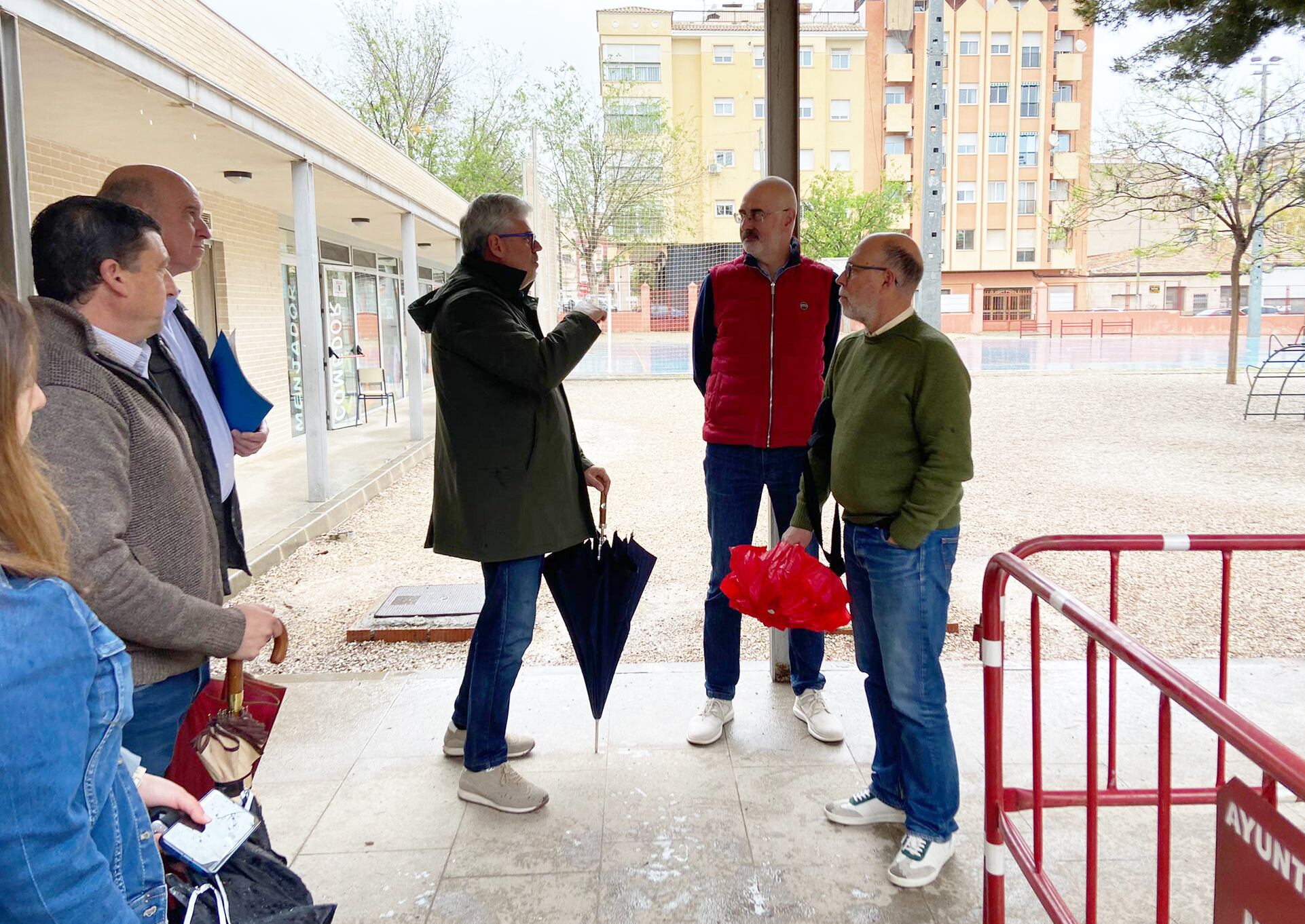 Comienzan las obras en el colegio Cervantes de Monóvar