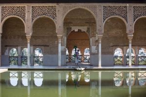 El &#039;trakker&#039; de Google, el aparato para captar imágenes de alta resolución en 360º. En la Alhambra de Granada.