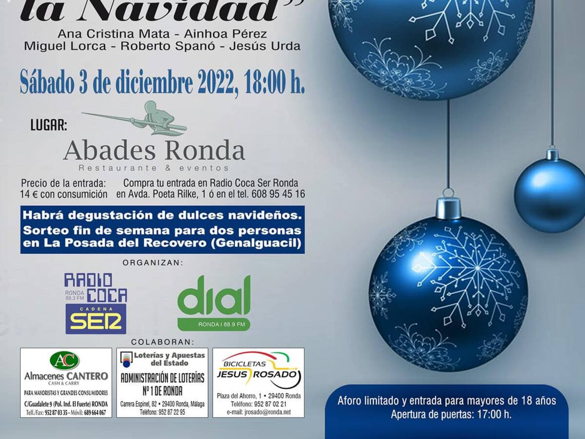 Radio Coca SER Ronda dará la bienvenida a la Navidad con una Zambomba Flamenca