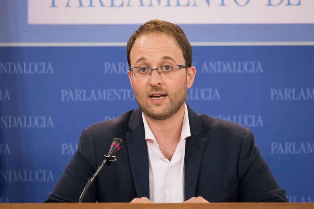 El portavoz de Empleo, Formación y Trabajo Autónomo del Grupo Popular en el Parlamento de Andalucía, Erik Domínguez