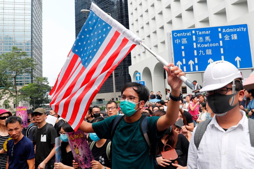 Los manifestantes de Hong Kong piden a EEUU que apoye autonomía de la ciudad