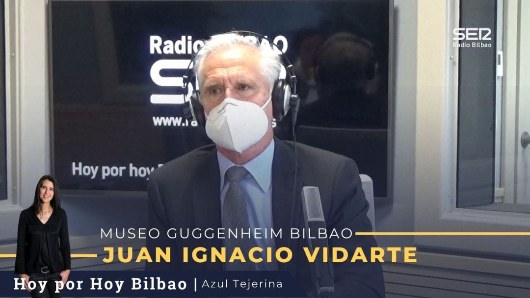 Juan Ignacio Vidarte, director del Museo Guggenheim Bilbao, en los estudios de Radio Bilbao