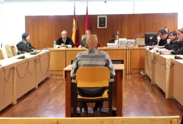 Pedro Luis Gallego durante el juicio en la Audiencia de Madrid