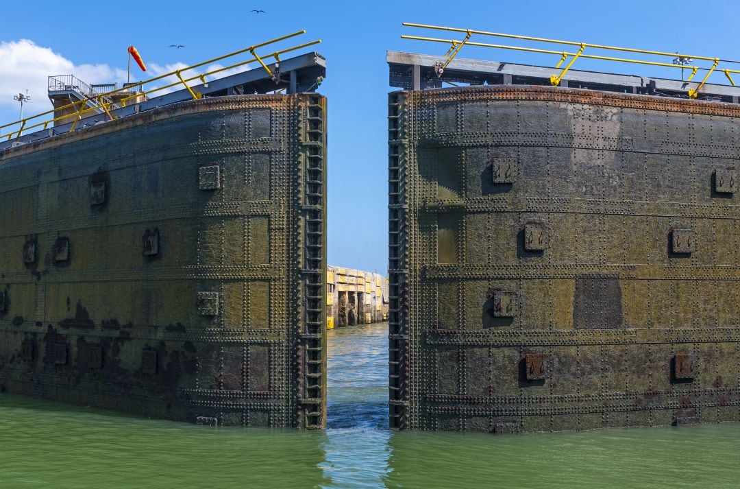 La cerradura Miraflores del canal de Panamá