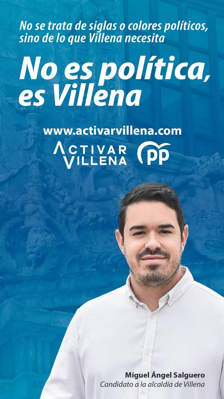 Lema de la campaña electoral del PP de Villena