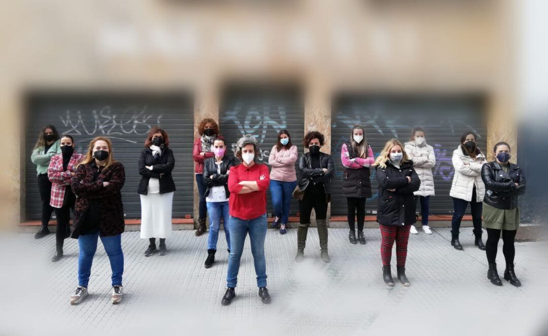 Trabajadoras de centros de belleza de Málaga