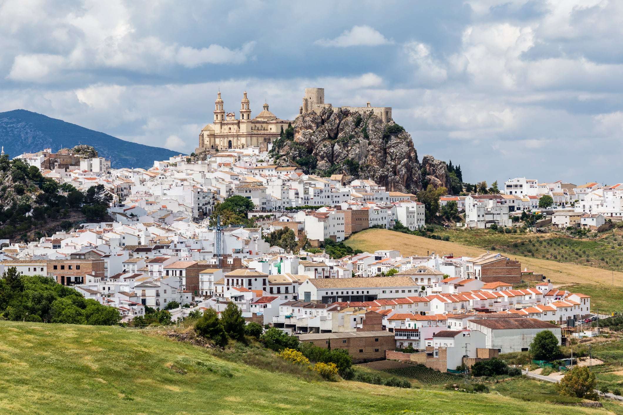 Vista general de Olvera (Cádiz).