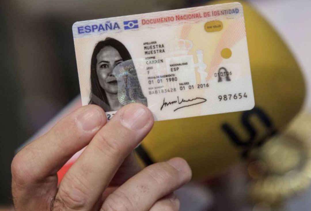Imagen de archivo de un DNI