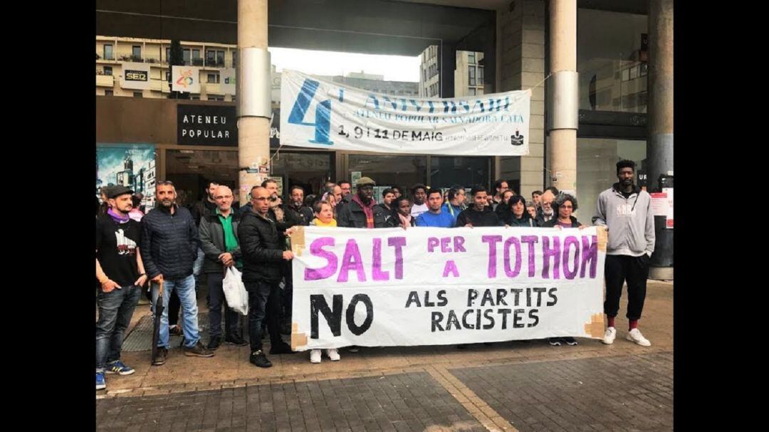 Concentració a favor del dret a vot