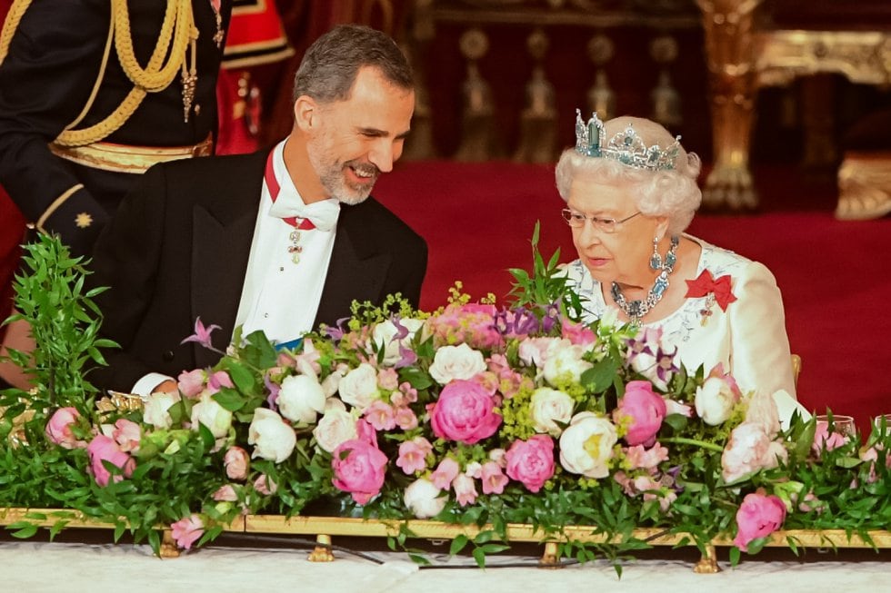 La reina Isabel II y Felipe VI en una imagen de archivo