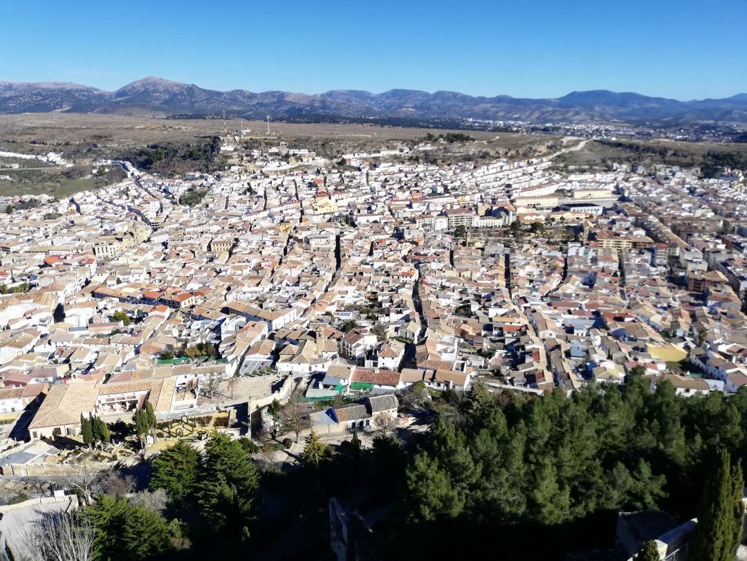 Vista aérea de Alcalá la Real.