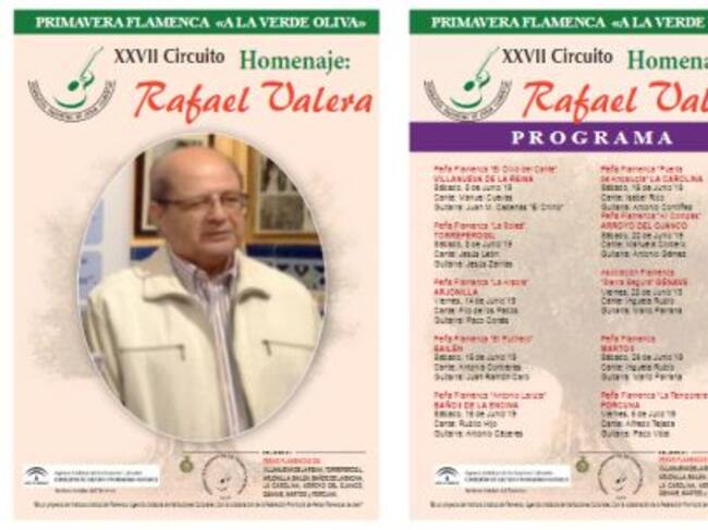 Cartel anunciador del circuito 'A la Verde Oliva'