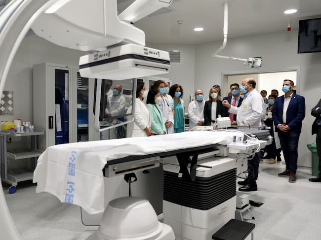 La ministra de Sanidad, Carolina Darias, y la presidenta del Gobierno riojano, Concha Andreu, han visitado el Hospital San Pedro