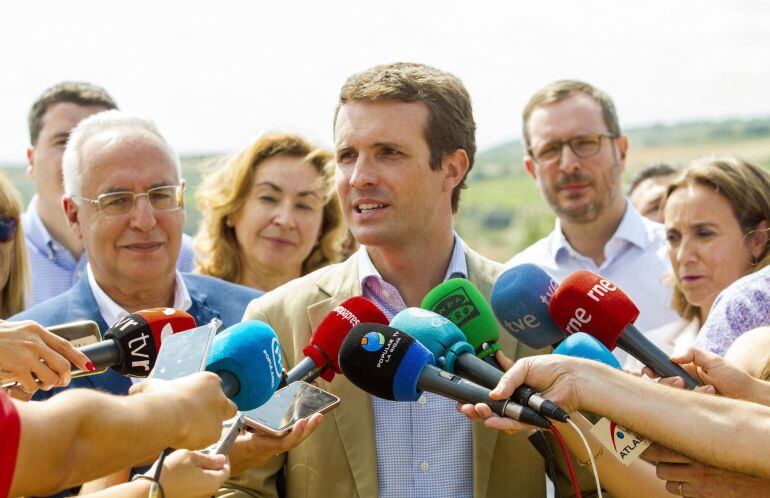 El presidente del PP, Pablo Casado