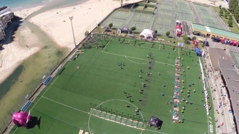 Vigo Battle of Teams en la playa de Samil. 