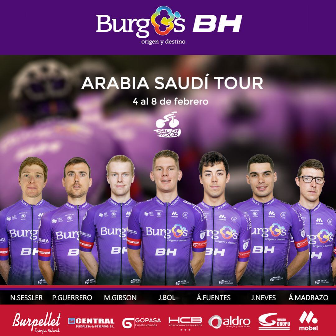 Equipo Burgos BH en Arabia Saudí Tour