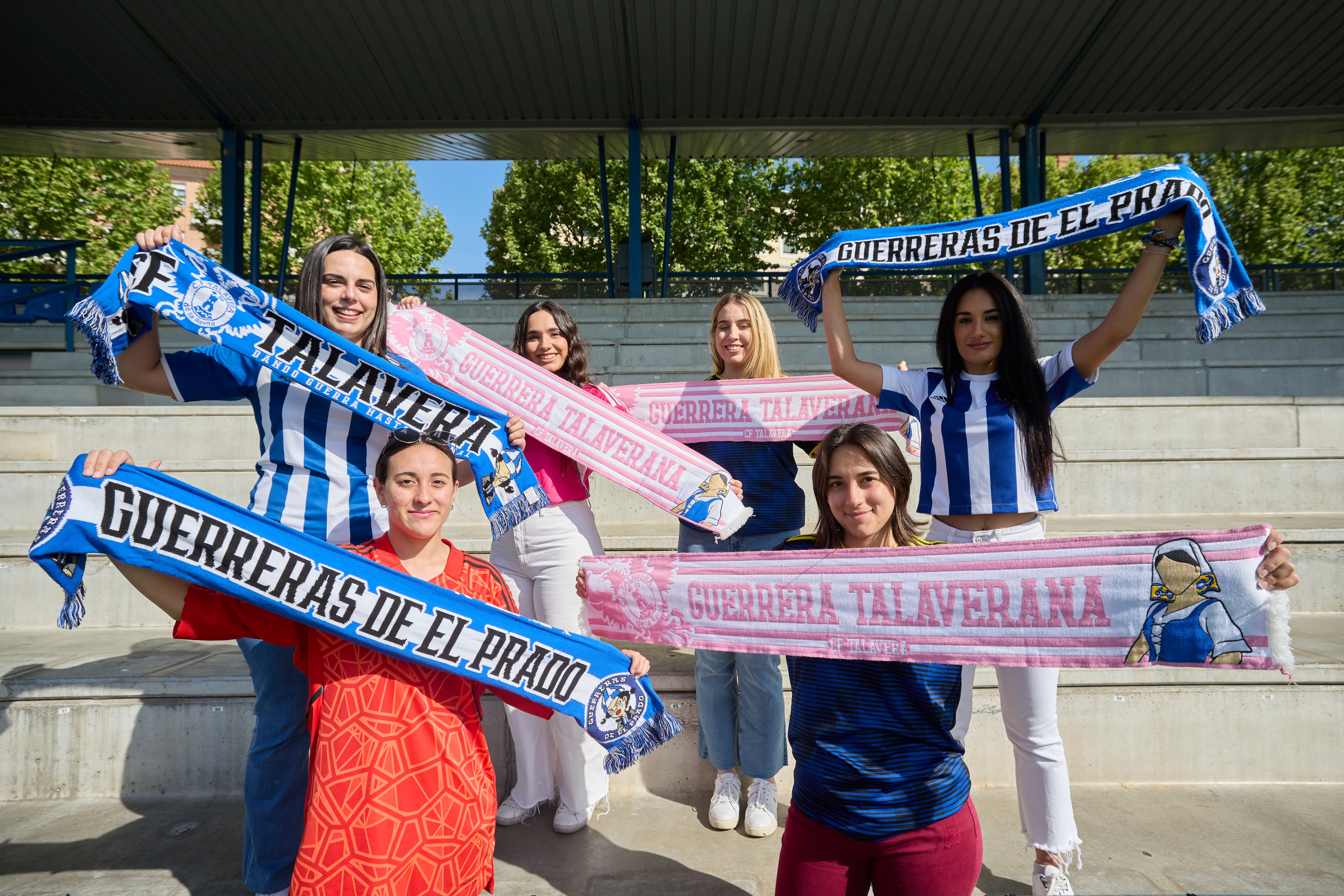 &#039;Guerreras del Prado&#039;, la única peña femenina de fútbol en Talavera de la Reina. Talavera de la Reina (Toledo).