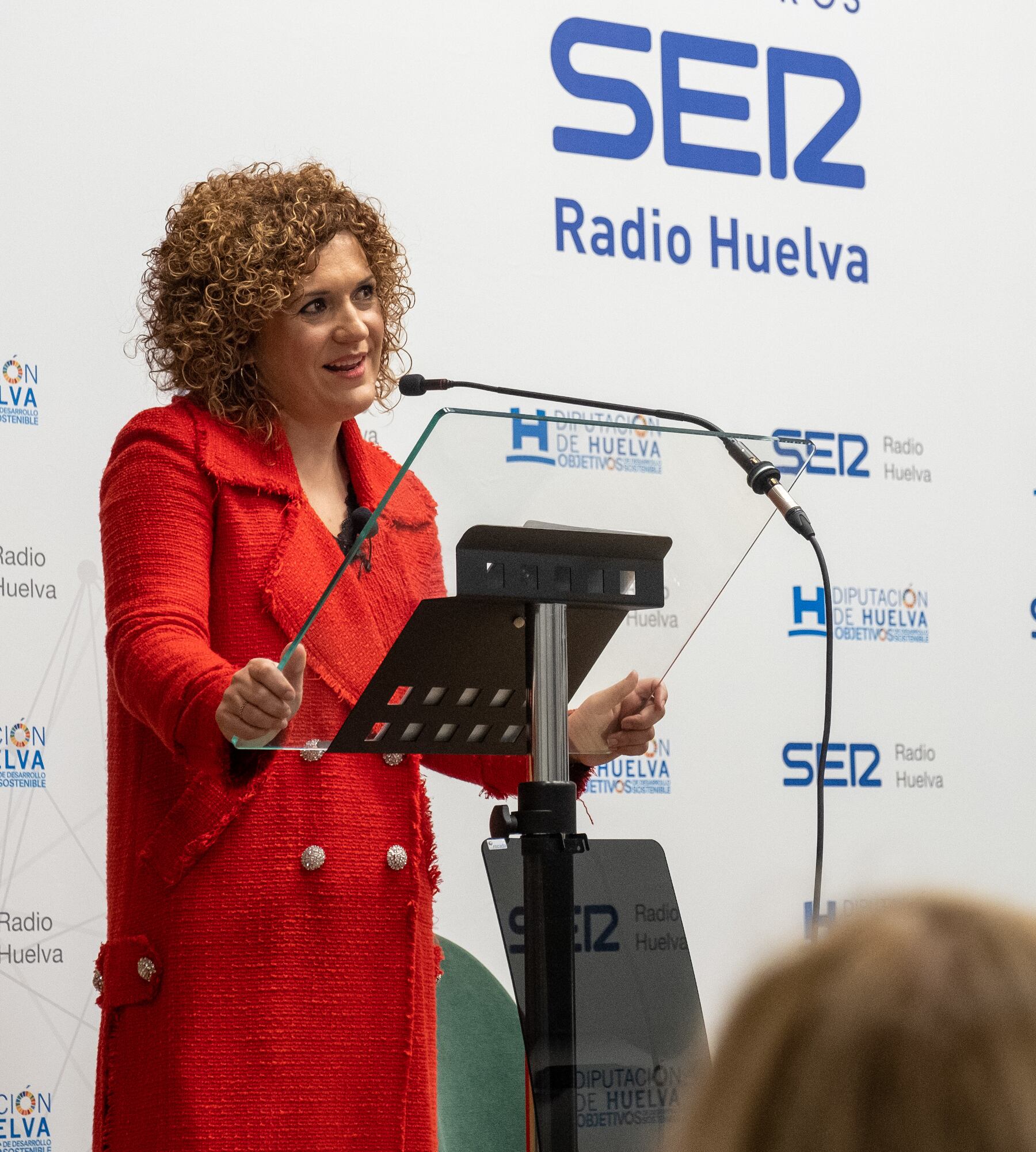 María Eugenia Limón en los Encuentros SER de Radio Huelva