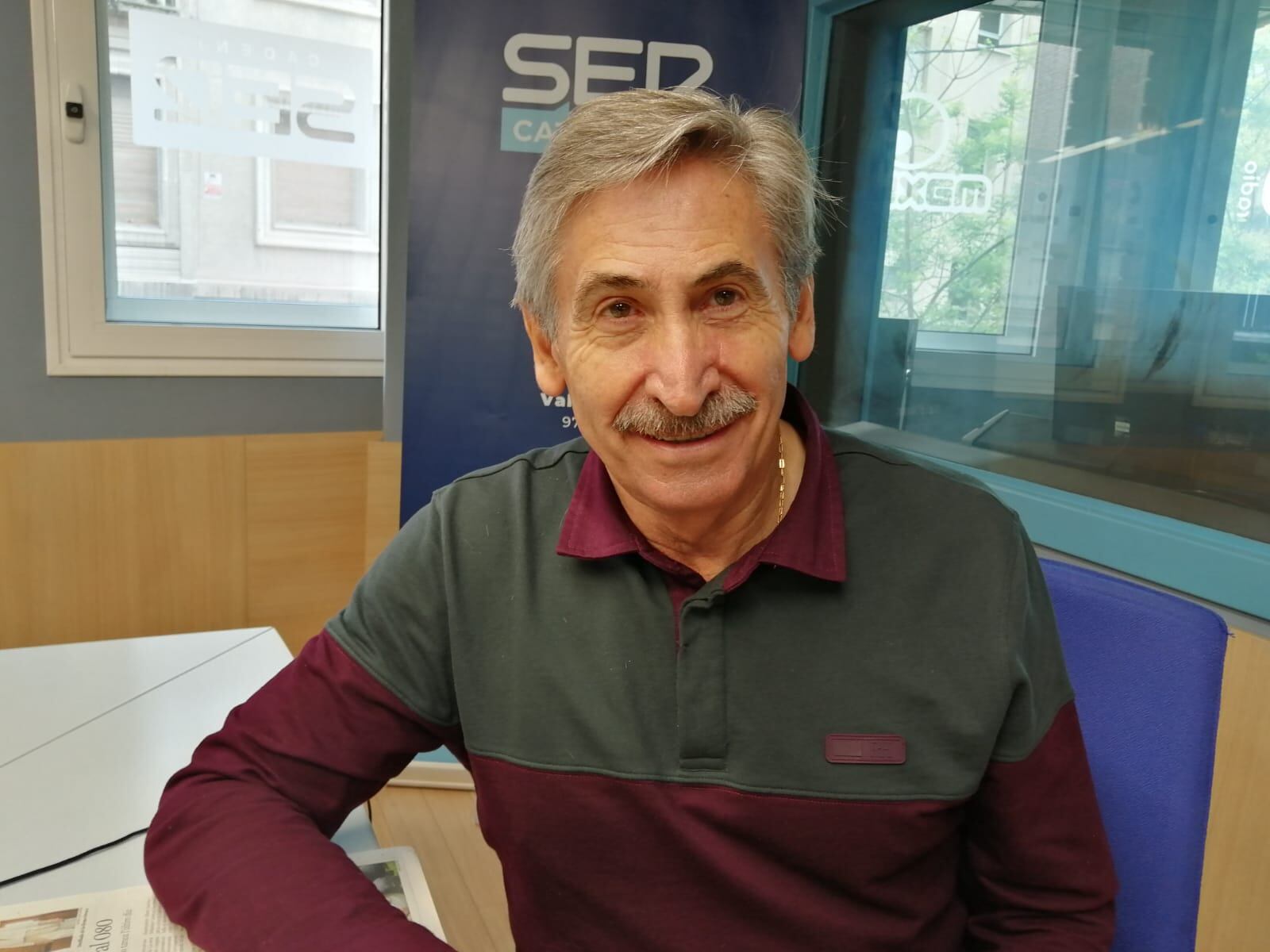 Ramon Alturo, als estudis de Ràdio lleida