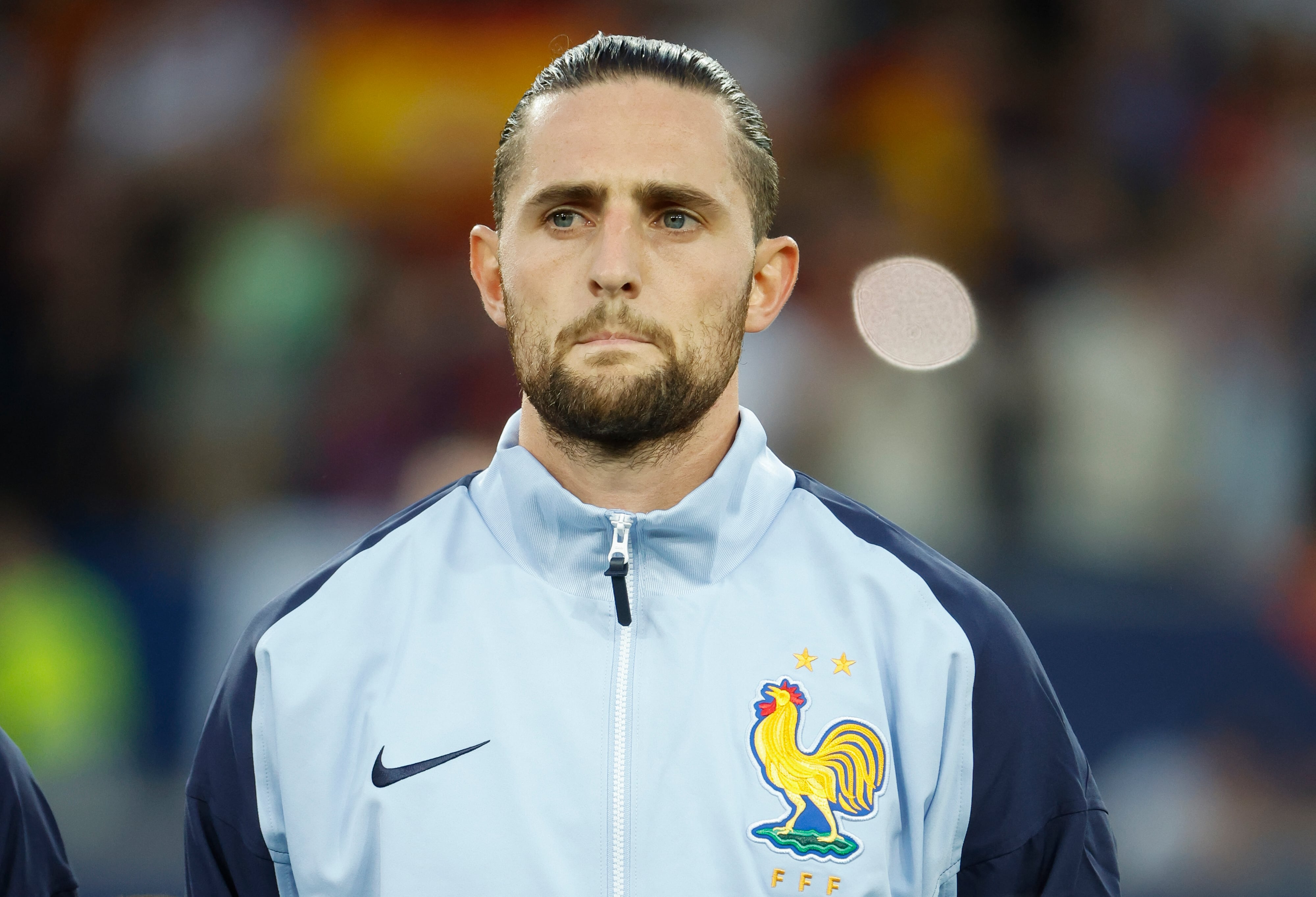 Adrien Rabiot, de Francia, durante el partido de semifinales de la Liga de Naciones de la UEFA 2025 entre España y Francia en el Stuttgart Arena el 5 de junio de 2025 en Stuttgart, Alemania. (Foto de Jean Catuffe/Getty Images)