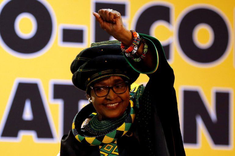 Imagen de archivo de Winnie Mandela en diciembre de 2017