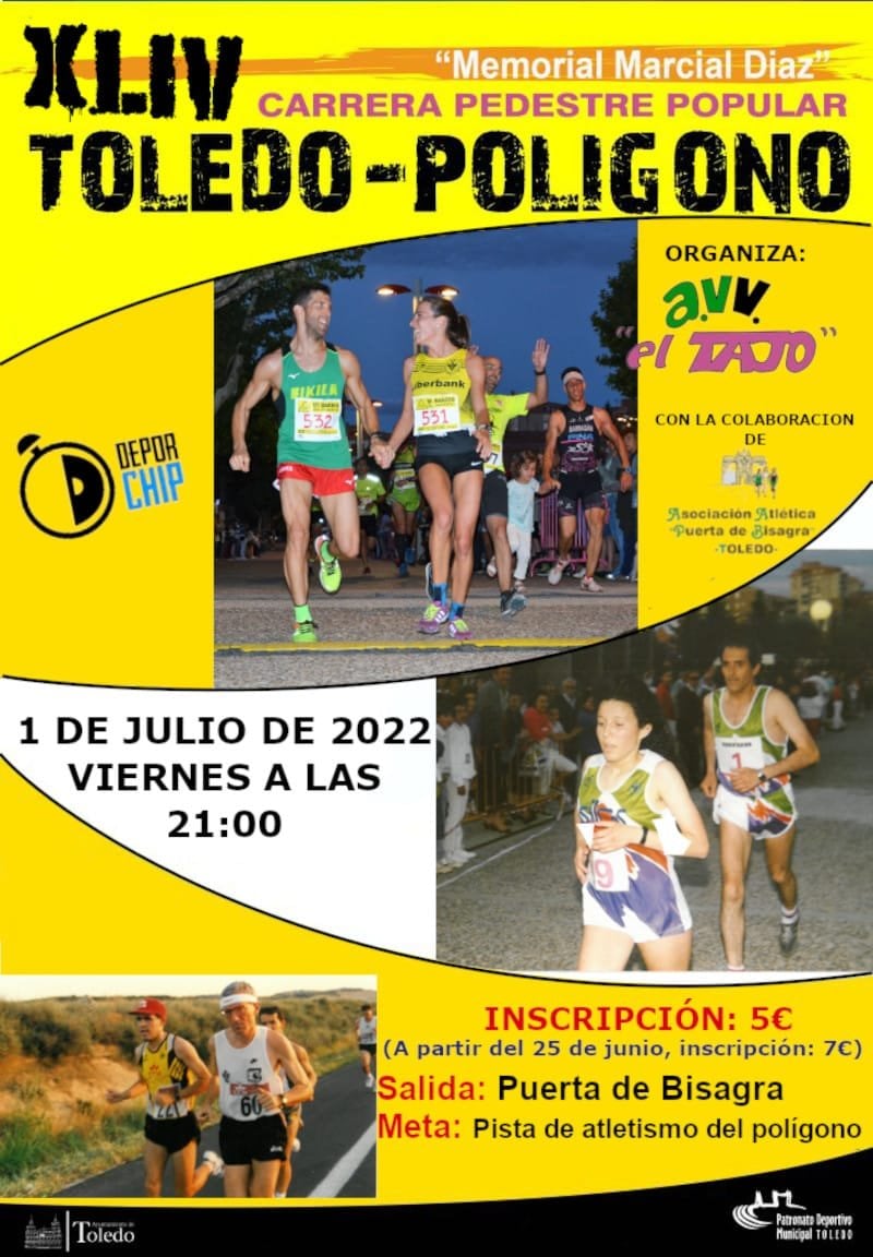 Cartel de la carrera Toledo-Polígono