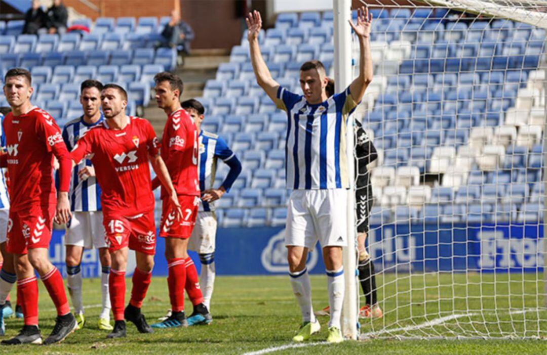 Borja García, durante un partido de la presente temporada.