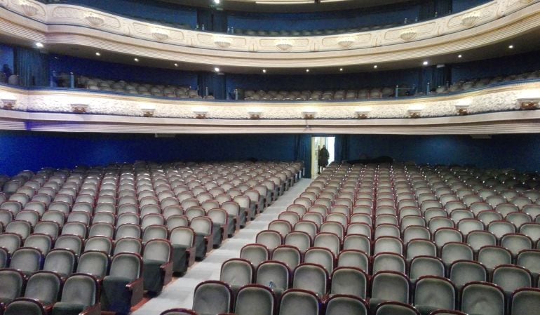 Palco de butacas en el Teatro Principal de Alicante.