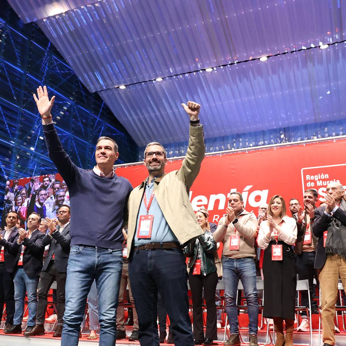 Pedro Sánchez anuncia la adjudicación de 128 millones de euros para el tramo de alta velocidad entre Torre Pacheco y Cartagena