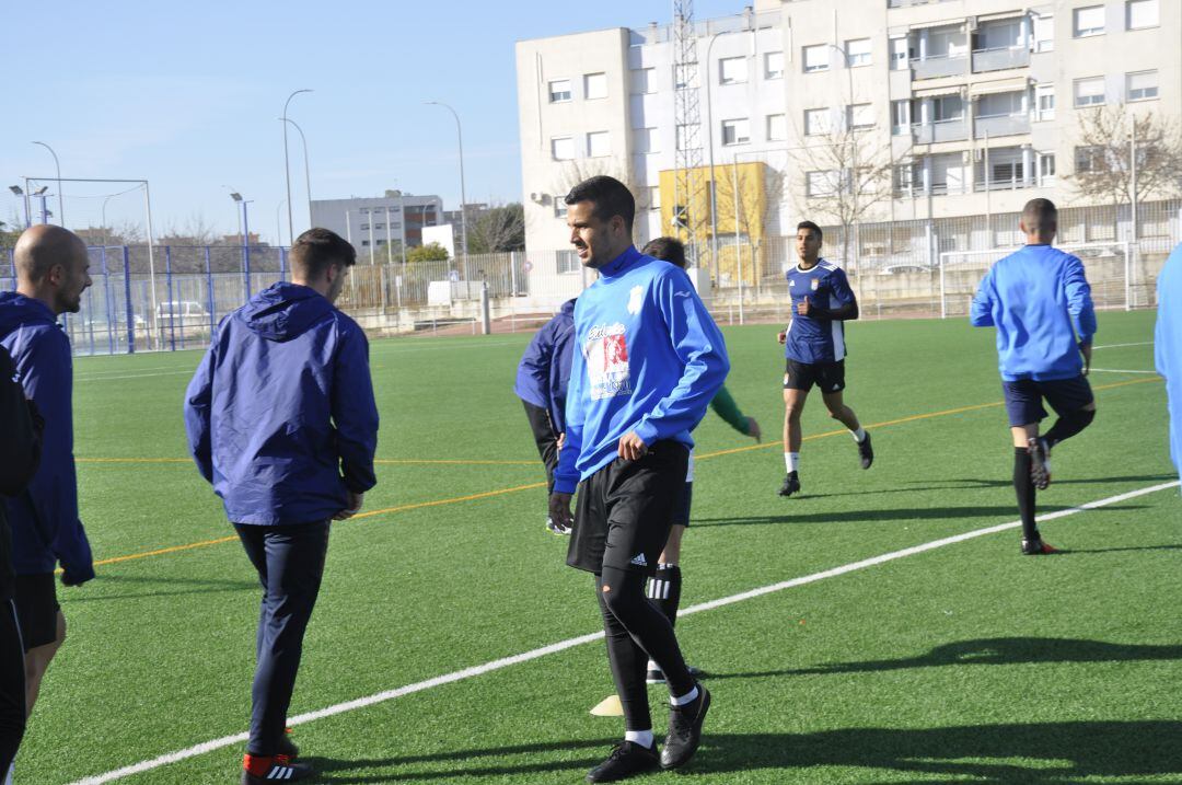 Israel durante un entrenamiento en La Granja