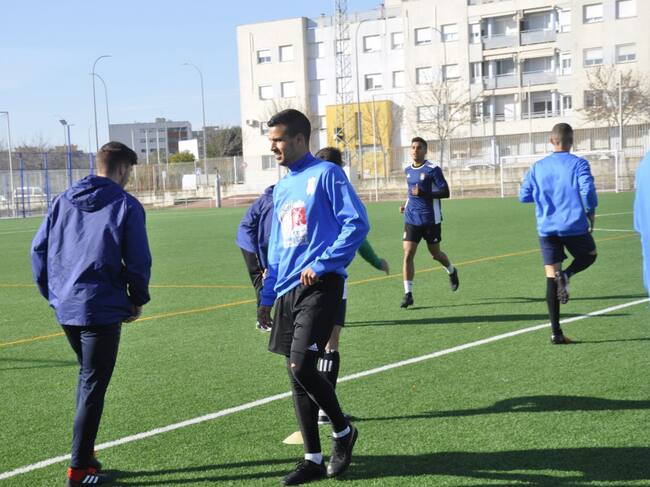 Israel durante un entrenamiento en La Granja