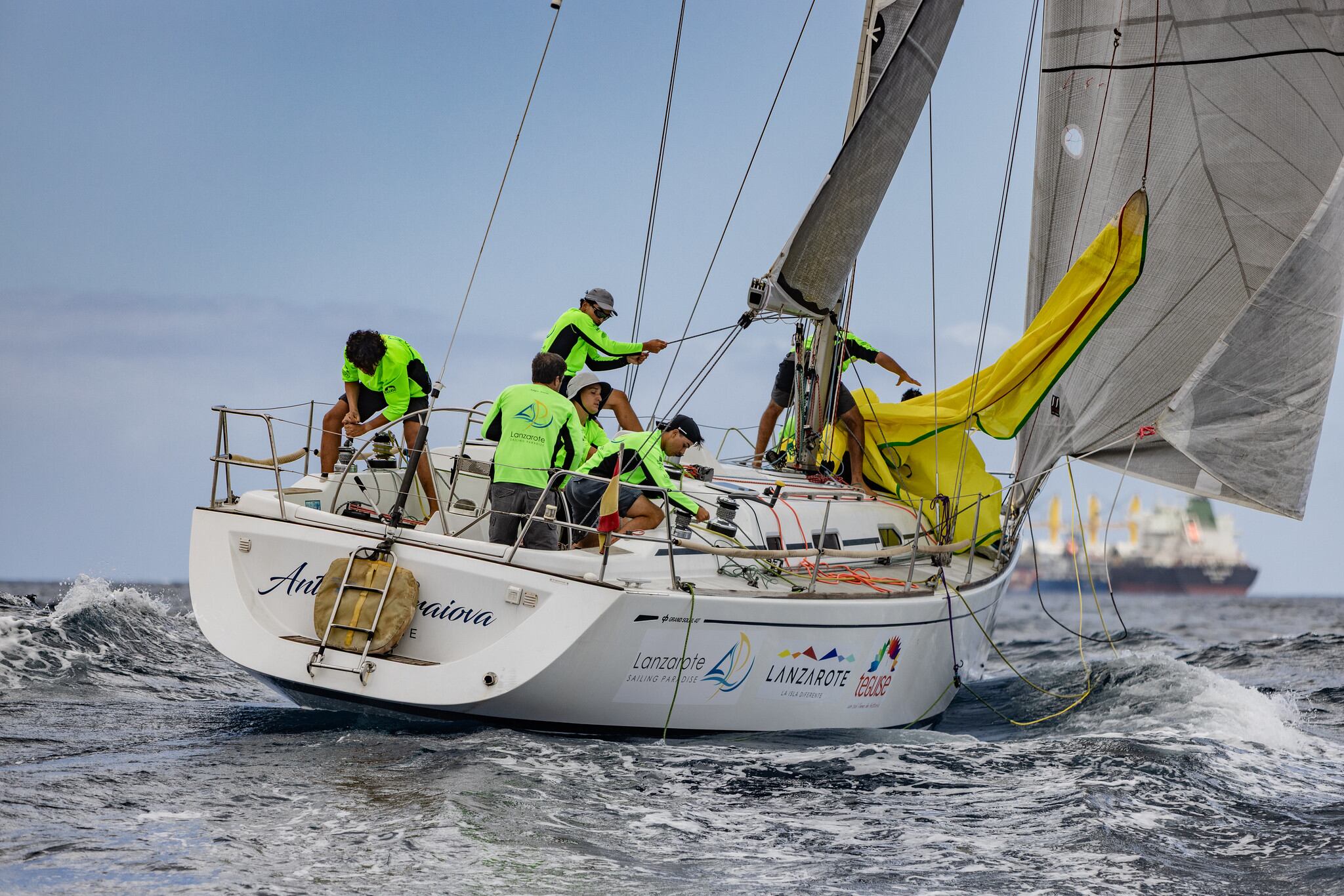 El Lanzarote Sailing Paradise en el clasificatorio de la clase cruceros.