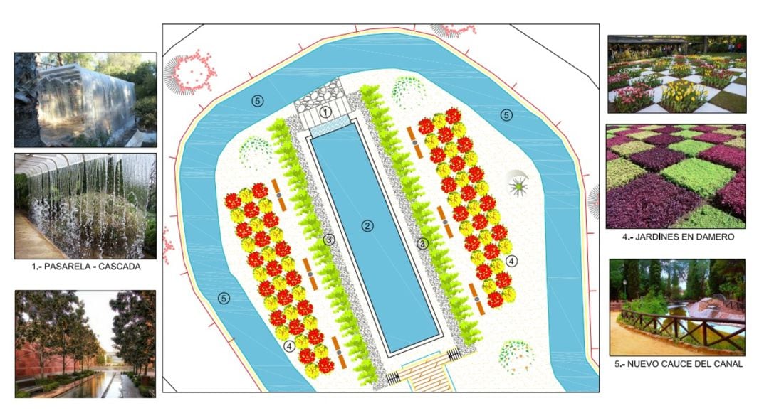 Imagen del estado en el que quedará el Parque del Polígono de Manzanares, tras su remodelación integral 