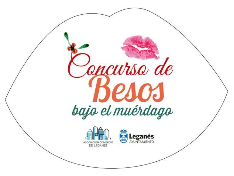 Concurso de Besos para fomentar el pequeño comercio leganense en Navidad. 