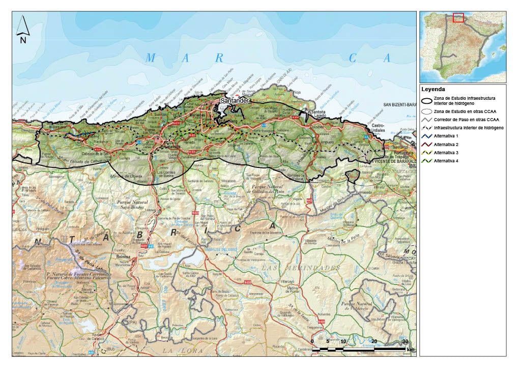Enagás proyecta desplegar una red de tuberías de hidrógeno verde por toda Cantabria
