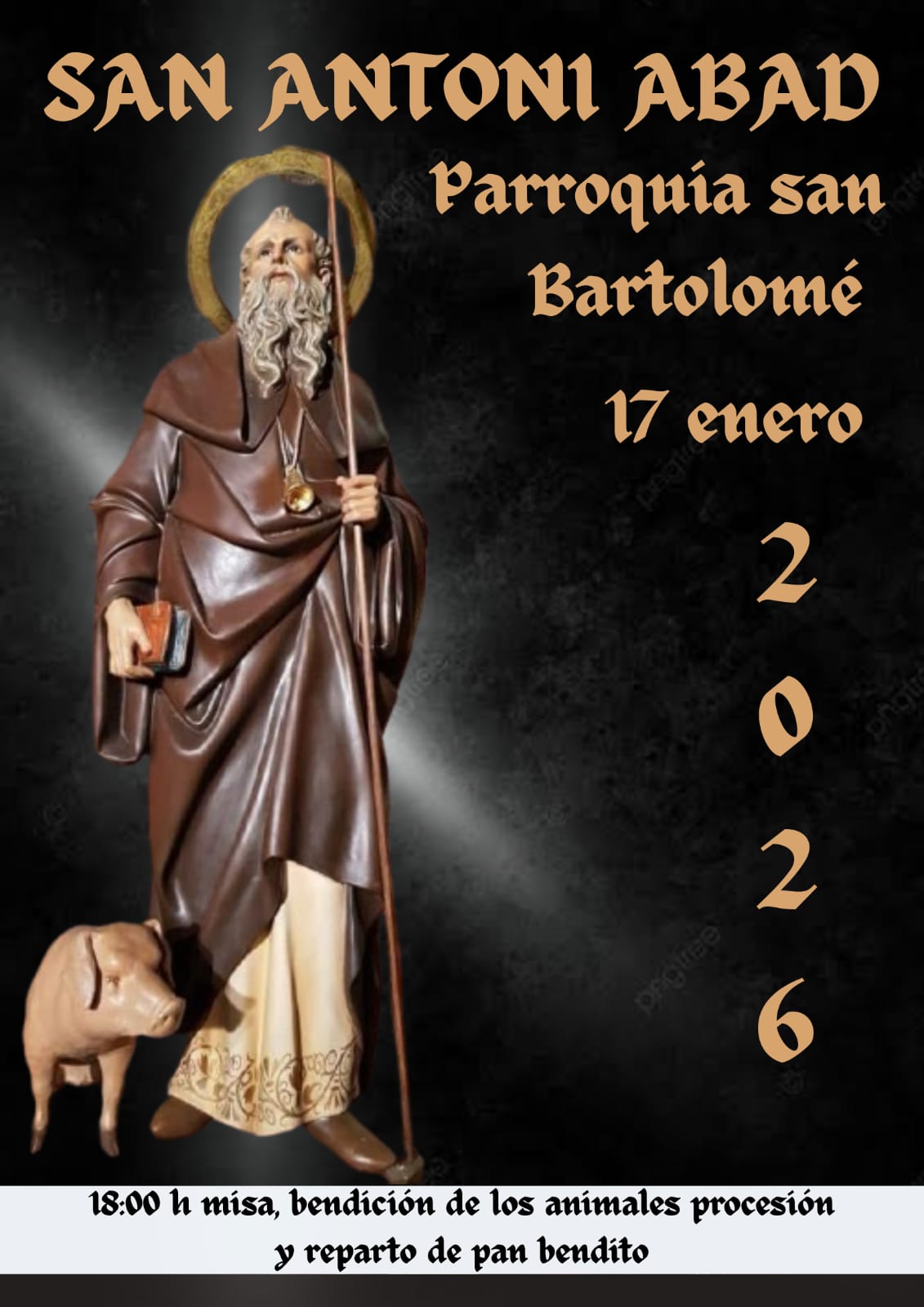 Cartel anunciador de la festividad